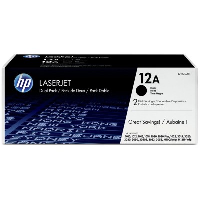 HP 12A Q2612AD Black LaserJet Toner Cartridges