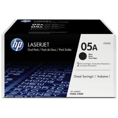 HP 05A CE505D Black LaserJet Toner Cartridge