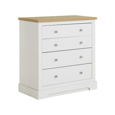 AH2 WESTBURY 4 DRAWER CHEST - WHITE 2 TO