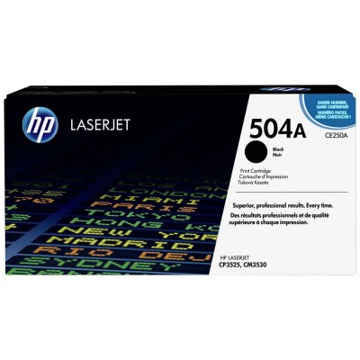 HP 504A CE250A Original Black LaserJet Toner Cartridge