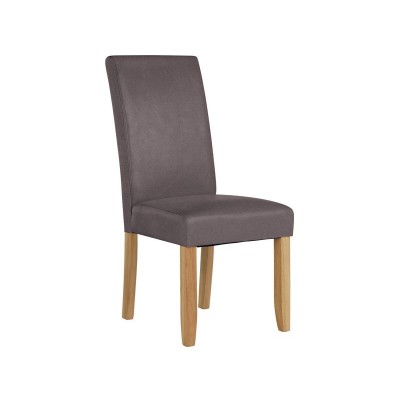 Collection Hampshire Pair of Solid Oak Chairs - Charcoal