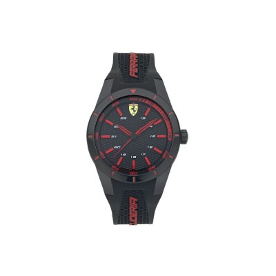 FERRARI SCUDERIA RED REV BLK WATCH