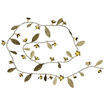 BONSAI UK 24LED METAL FLOWER GARLAND NEW