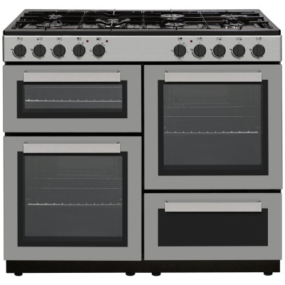 Bush BRC100RDHESSL 100cm Dual Fuel Range Cooker - Silver