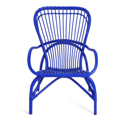 Habitat 60 Wyatt Rattan Chair - Blue