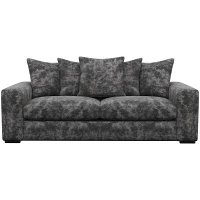 Florentine Large Shimmer Fabric Sofa - Grey