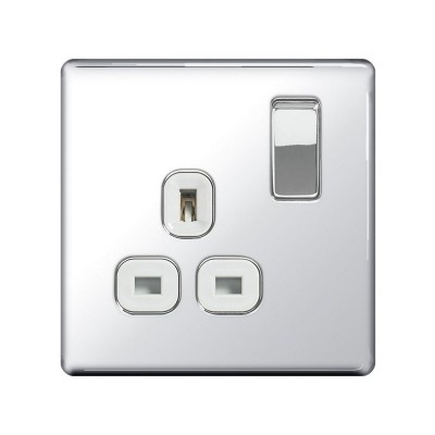 Masterplug 13A 1G Switched Socket