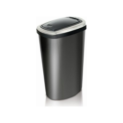 ADDIS 40L MATT BLACK PRESS TOP BIN