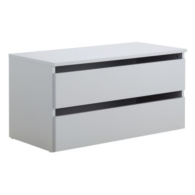 Hygena Bergen Large 2 Drawer Internal Chest - Grey