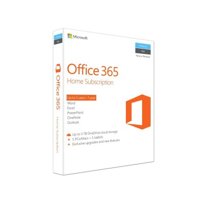 Microsoft Office 365 1 Year 5 User Home