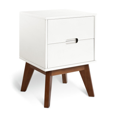 Habitat Pimlico 2 Drawer Bedside Table - White