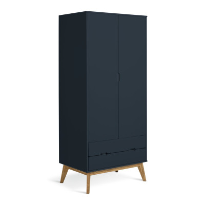 Habitat Pimlico 2 Door 2 Drawer Wardrobe - Blue