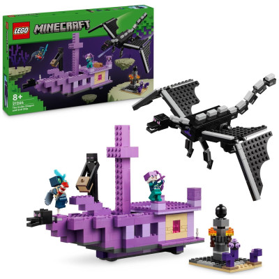LEGO Minecraft The Ender Dragon and End Ship Toy Set 21264
