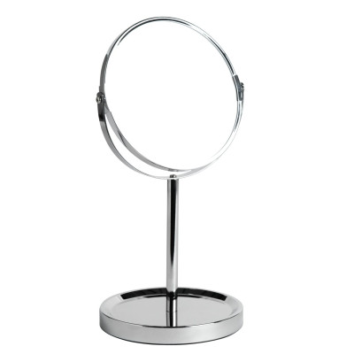 Argos Home Chrome Round Pedestal Mirror with Tray - 34x19cm