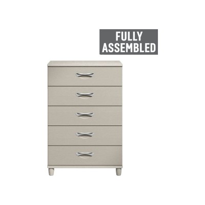 MYRA 5 DRWER LARGE CHEST LIME WASH PUTTY