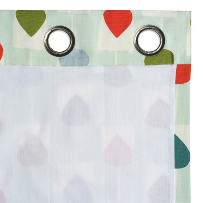 Habitat x Scion Sula Lined Eyelet Curtains - Multicoloured
