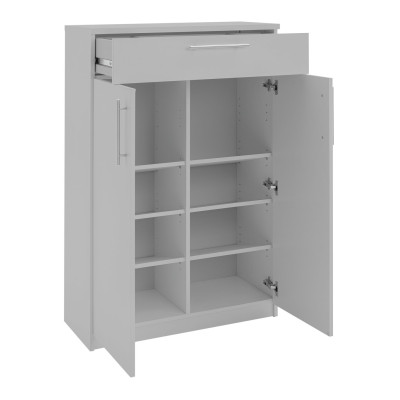 Argos Home Brisbane 2 Door Shoe Storage Cabinet - Grey