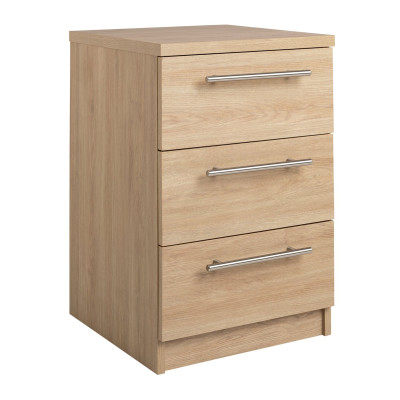 Argos Home Brisbane 3 Drawer Bedside - Oak