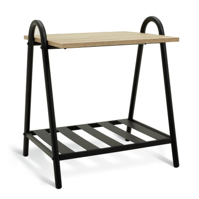 Habitat Turner Bedside Table - Black