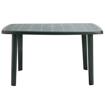 HM GREEN RESIN RECTANGULAR TABLE