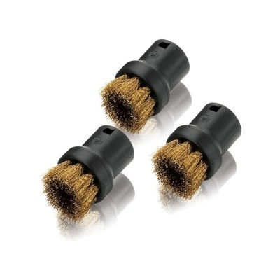 Karcher Round Brush Brass Steam Cleaner Bristle Set