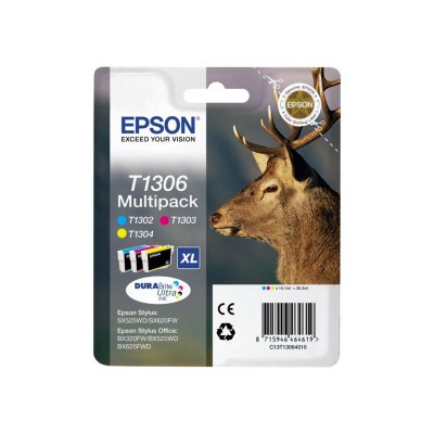 Epson Stag T1306 XL Ink Cartridge - Pack of 3