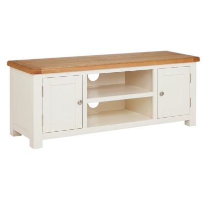 HAB KENT OAK CREAM  LARGE TV BENCH