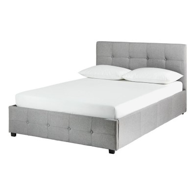 Habitat Eros Superking Fabric Ottoman Bed Frame - Grey