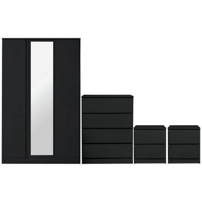 HYGENA LARVIK 4PIECE PACKAGE BLACK GLOSS