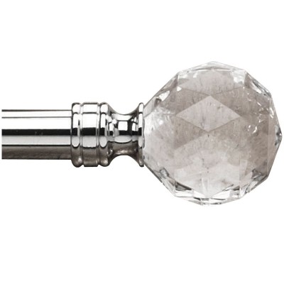 Argos Home Silver Extendable Curtain Pole - 120cm - 210cm