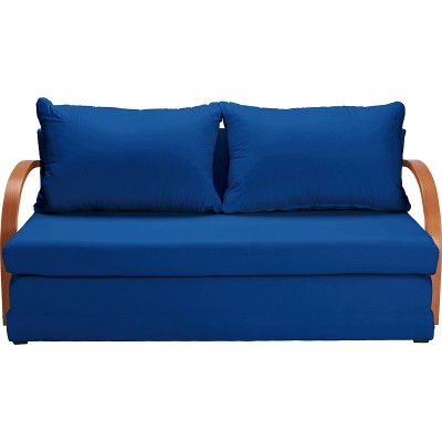 Home Fizz 2 Seater Fabric Sofa Bed - Blue