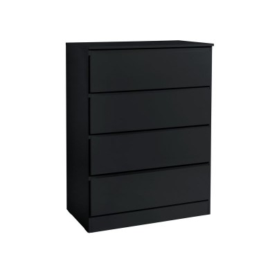 HYGENA LARVIK 4 DRAWER CHEST BLACK GLOSS