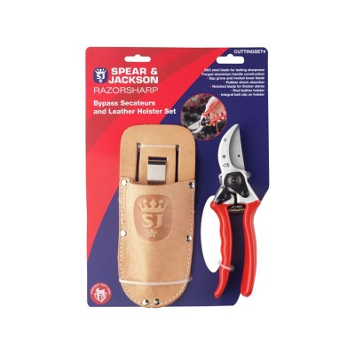 Razorsharp Bypass Secateurs and Holster