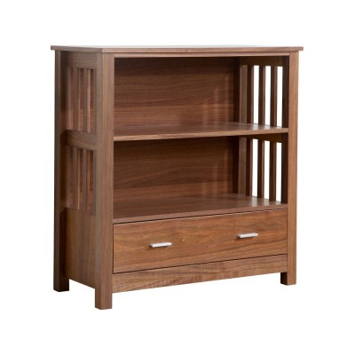 ASHFORD LOW BOOKCASE  WALNUT            