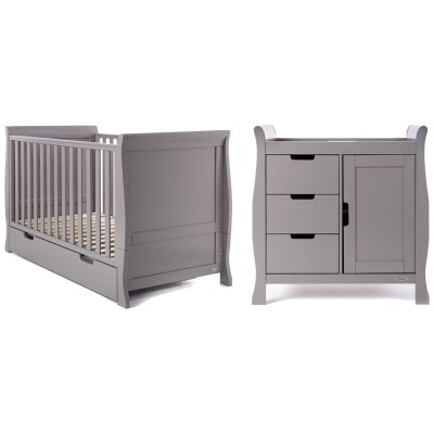 OBABY STAMFORD 2 PC ROOM SET TAUPE GREY