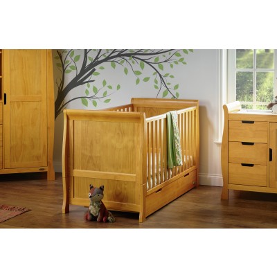 OBABY STAMFORD COT BED COUNTRY PINE