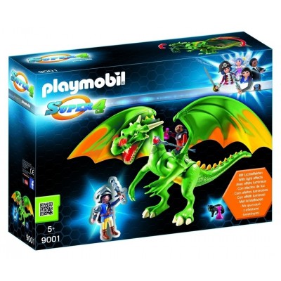 Playmobil 9001 Super 4 Kingsland Dragon with Alex