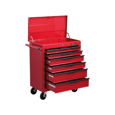 Hilka Heavy Duty 8 Drawer Trolley with Lid Storage