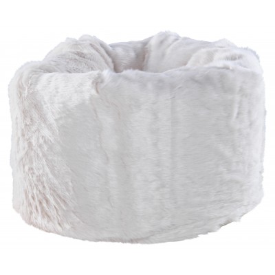 HOME Faux Fur Beanbag - Cream