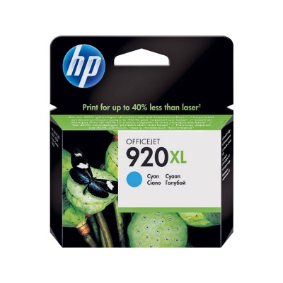 HP 920XL High Yield Cyan Original Ink Cartridge (CD972AE)
