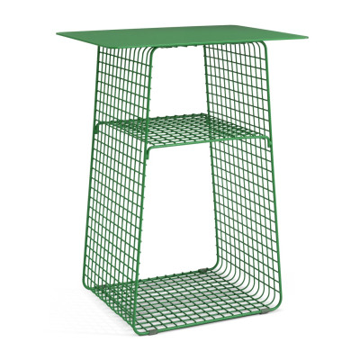 Habitat Cal Metal Bedside Table - Green