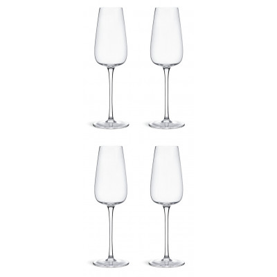 Habitat Apple Set of 4 Champagne Flutes