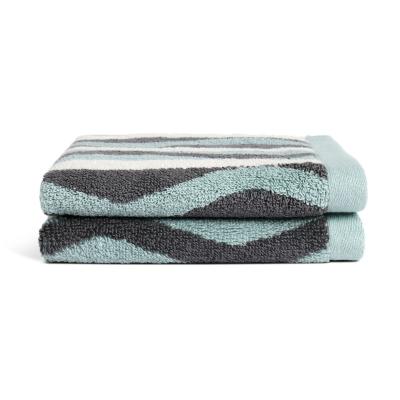 Habitat Retro Wave 2 Pack Face Cloth - Multicoloured