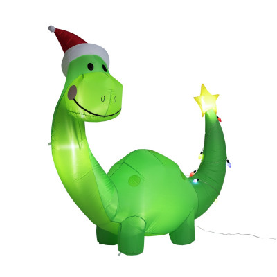 Argos Home Pre Lit Christmas Inflatable Dinosaur Decoration