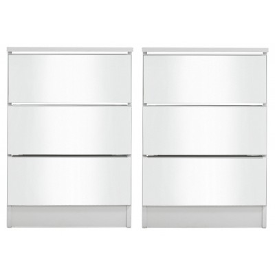 AH SANDON 2X BEDSIDE WHITE