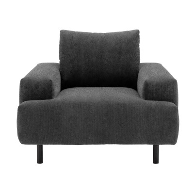 Habitat Julien Fabric Armchair - Charcoal