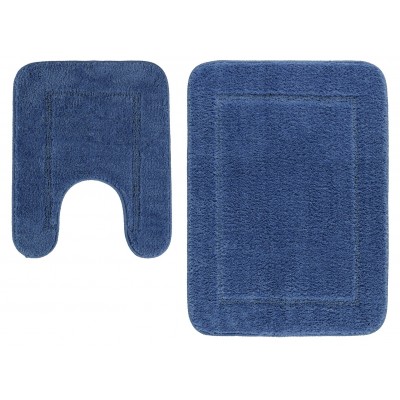 Argos Home Bath and Pedestal Mat Set - Ink Blue