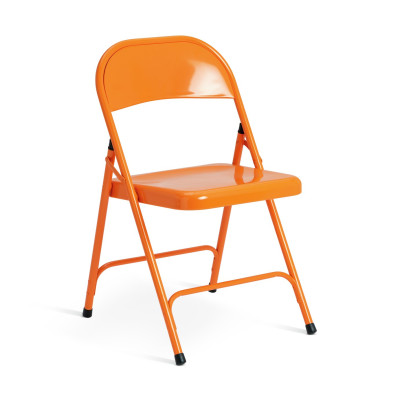 Habitat Macadam Metal Folding Chair - Orange