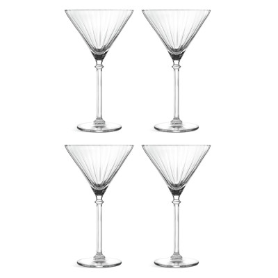 Habitat Optic Set of 4 Martini Glasses