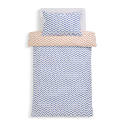 Habitat Zig Zag Blue Kids Bedding Set - Single